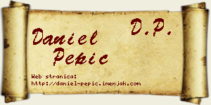 Daniel Pepić vizit kartica
